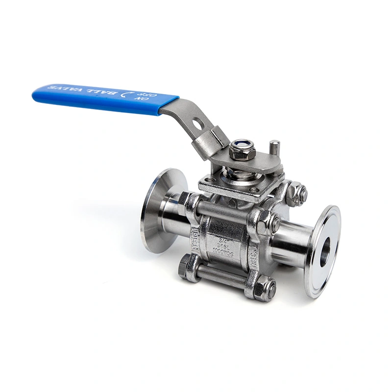 3PC-helt innkapslet tri-clamp sanitær kuleventil 3PC-helt innkapslet tri-clamp sanitær kuleventil